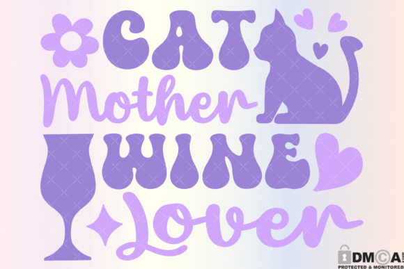 Download Cat Mother Wine Lover Svg PNG - Wine lover svg Collection