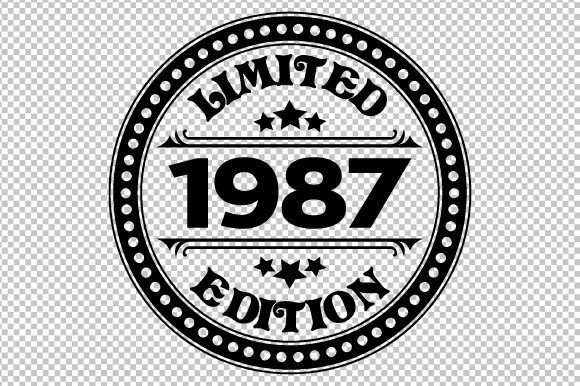 Download Limited Edition 1987 SVG EPS PNG - 1987 Collection