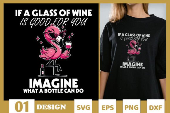 Download Drunk Flamingo Wine Lover SVG - Wine lover svg Collection