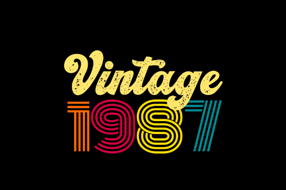 Download Vintage 1987, T-shirt Design Svg - 1987 Collection
