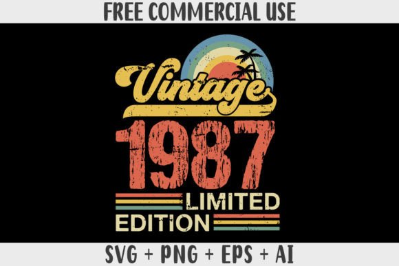 Download Retro Vintage 1987 Limited Edition - 1987 Collection